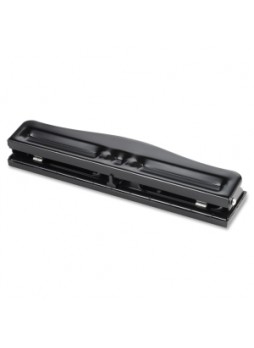 Business Source 65645 Heavy-duty 3 Hole Punch, 10 sheets capacity, Black, Each